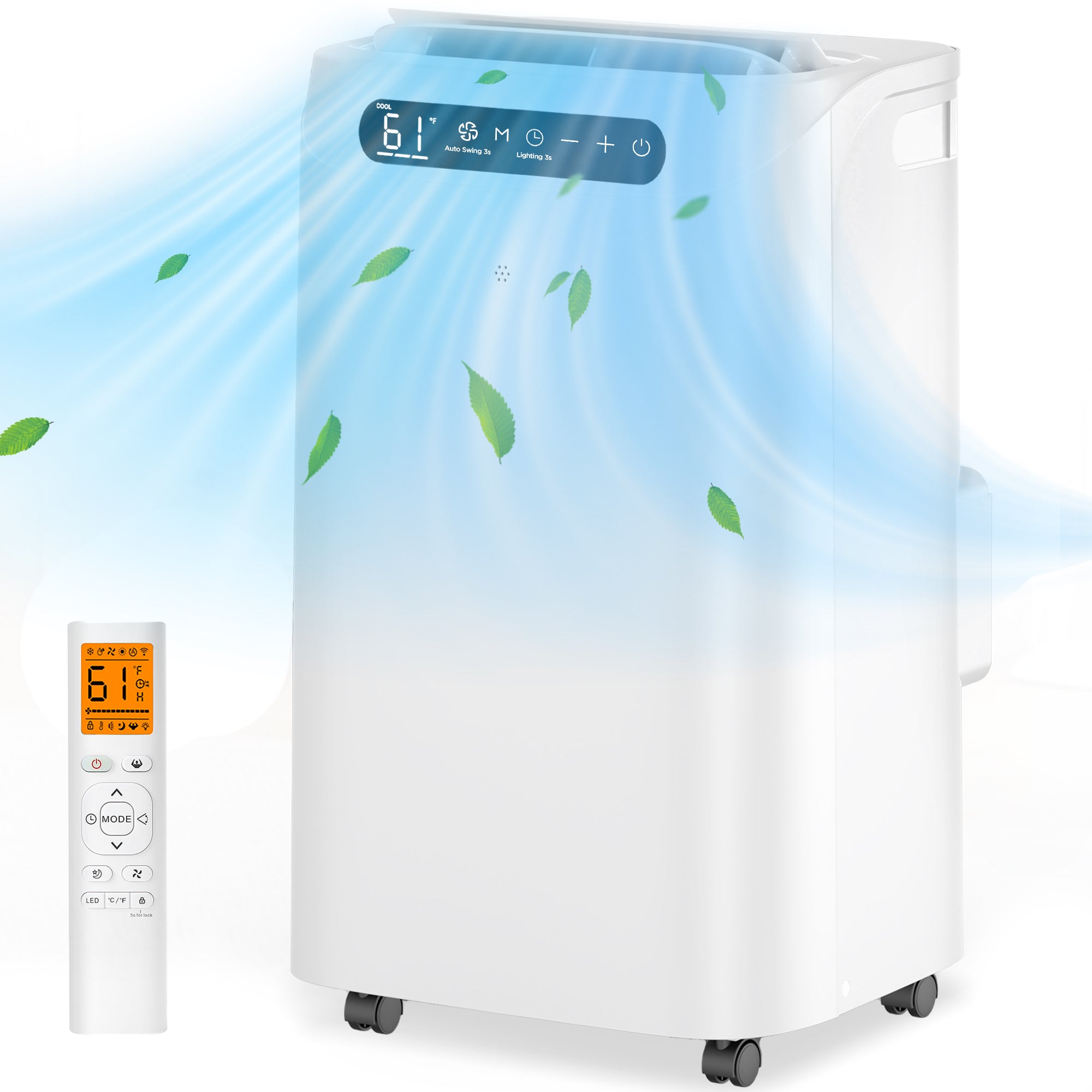 Climatiseur portatif Fosawd 10 000 BTU (14 000 BTU ASHRAE)