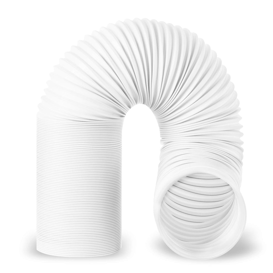 80" Portable Air Conditioner Hose, Durable Built-in Steel Wire,5.9" Diameter Sturdy AC Exhaust Hose, Universal Counter-Clockwise Extender Hose, Extra Long Vent Tube Hose for Air Conditioner