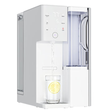 MEETGISTA Countertop RO Water Dispenser – Instant Hot & Cold Reverse Osmosis System with 4:1 Eco-Ratio, Smart TDS Monitor & 5.5L Tank (Plug & Play)